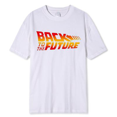Zurück in die Zukunft T-Shirt Baumwolle T-Shirt für Männer Sommer Kurzarm T-Shirts Film T-Shirts Tops Streetwear T-Shirts