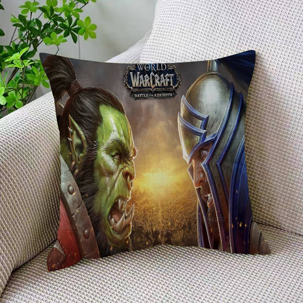WWorld Of WWarcraft Game Personalized Picture Text Home Decorative Pillows Household Gifts Xcm