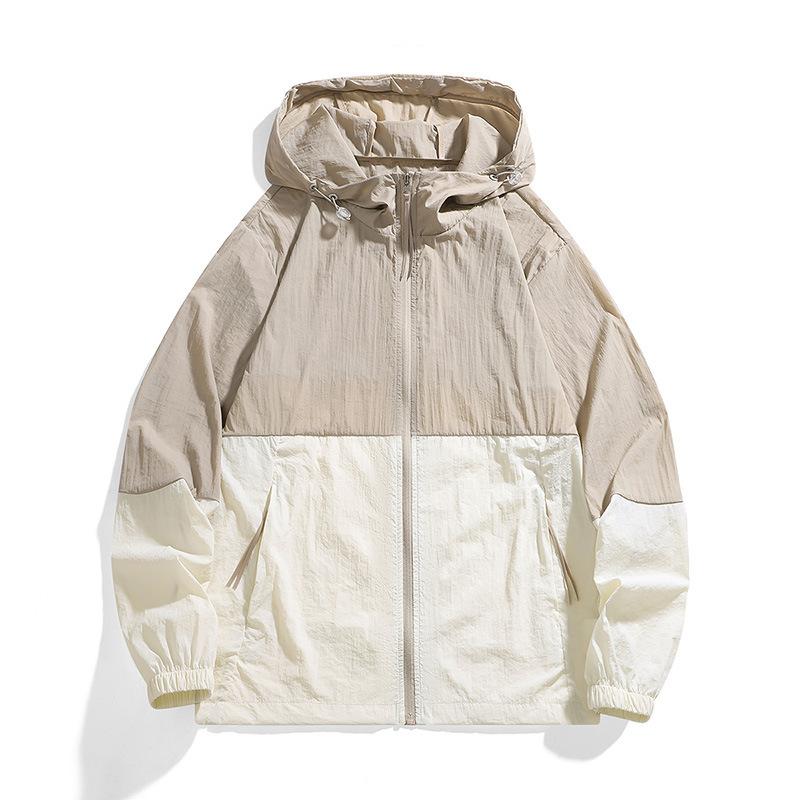 New Couple Sunscreen Clothes, Light and Breathable, UV-proof Skin Clothes, Outdoor Ice-feeling Hooded Jacket