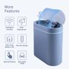 9L Motion Sensor Bathroom Trash Can with Lid, Automatic Garbage Bin for Bathroom, Slim Plastic Narrow Bedroom Bathroom Trash