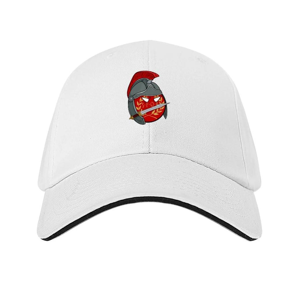 Polandball  Roman Empireball Baseball Cap fishing hat Vintage Beach Bag Sun Cap Mens Womens