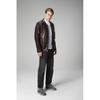 Mens Coat Comfortable Cut Vegetal Genuine Leather Men's Coat