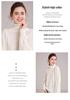 2025 Autumn/Winter Women's High Neck Cashmere Stripe Sweater