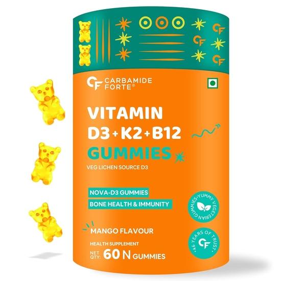 

Carbamide Forte Vitamin D3 K2 MK7 & Vitamin B12 Gummies | Vitamin B12 supplements | vitamin K2 mk7, Vitamin D3 supplement & b12 vitamin