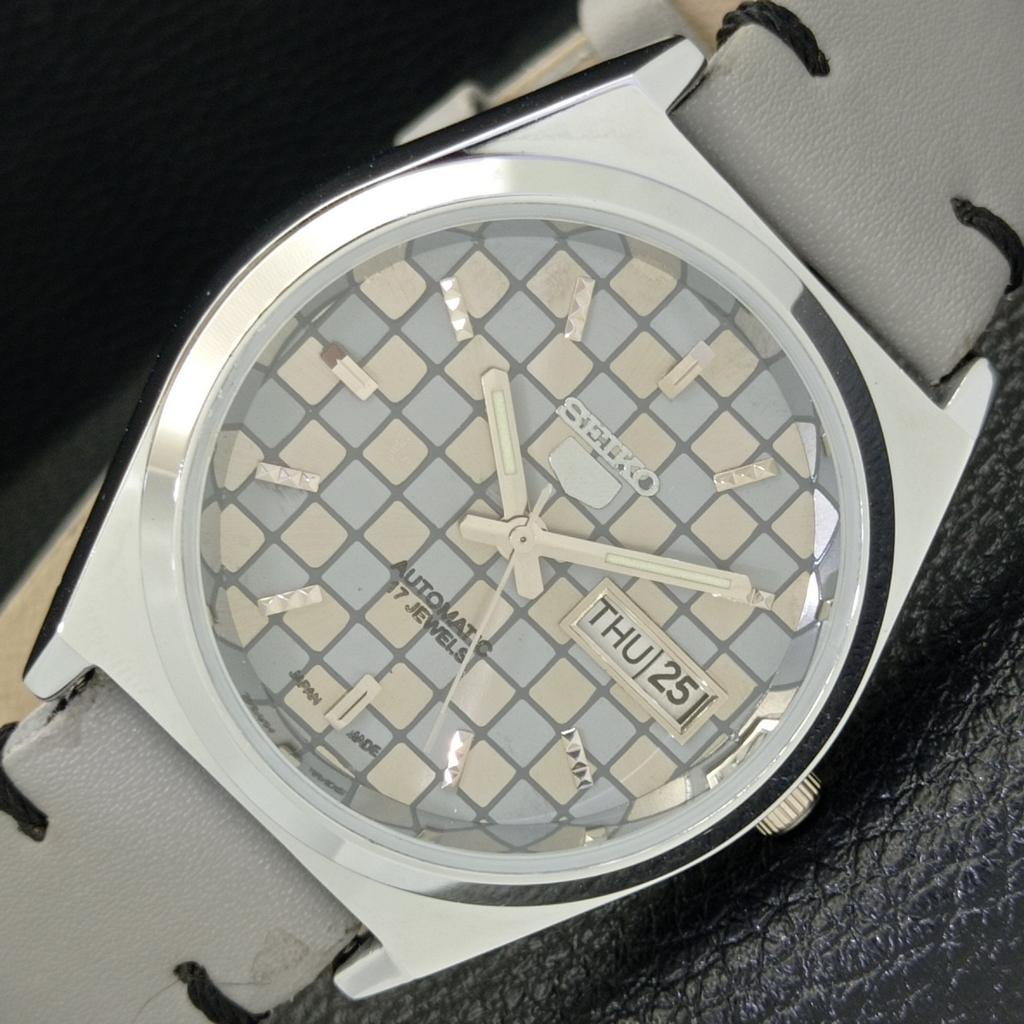 

SEIKO 5 AUTOMATIC JAPAN MENS 6309A REFURBISHED GREY COLOR DIAL WATCH a440287-4 Sk-a440287