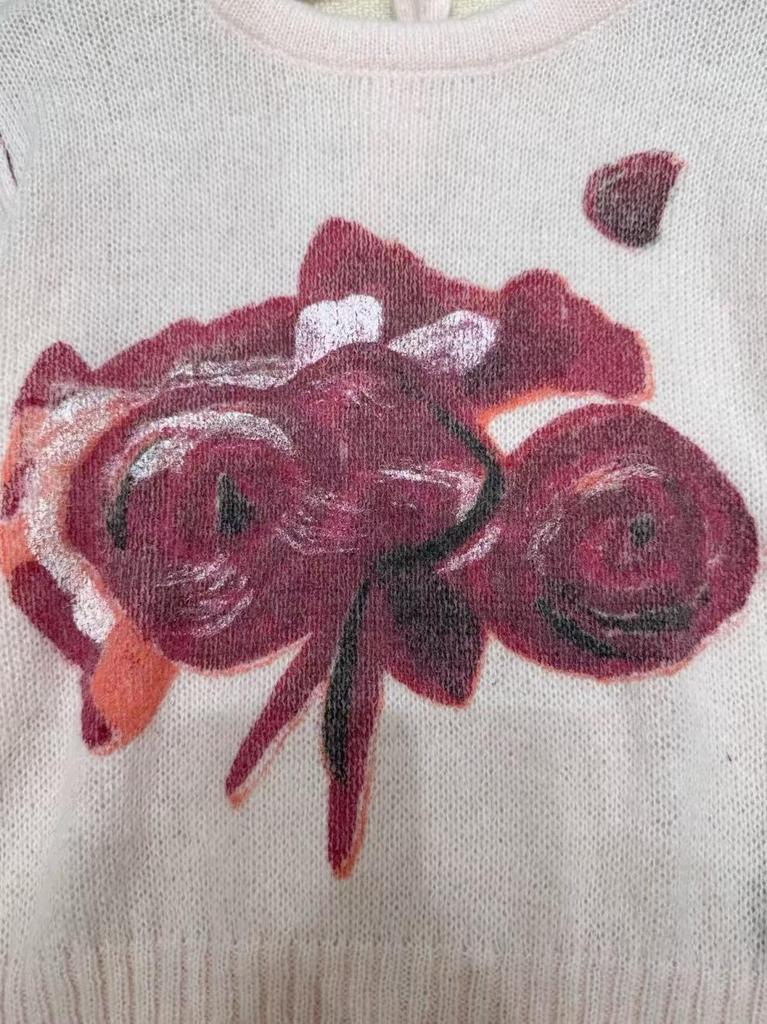 Autumn/Winter 2025 Wool Mohair Sweet Rose Knitwear