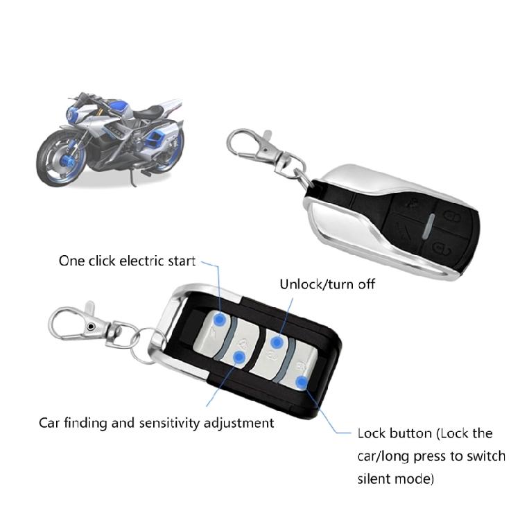 Remote Control Key Anti-theft 12V Security Alarm System Motorcycles Anti-theft