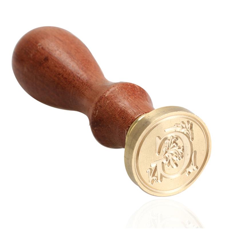 Vintage Wax Seal Stamp Classic A-Z Retro Seals Wooden Stamps Alphabet Craft 26 Letter Sealing Wax Home Decor Dropshipping