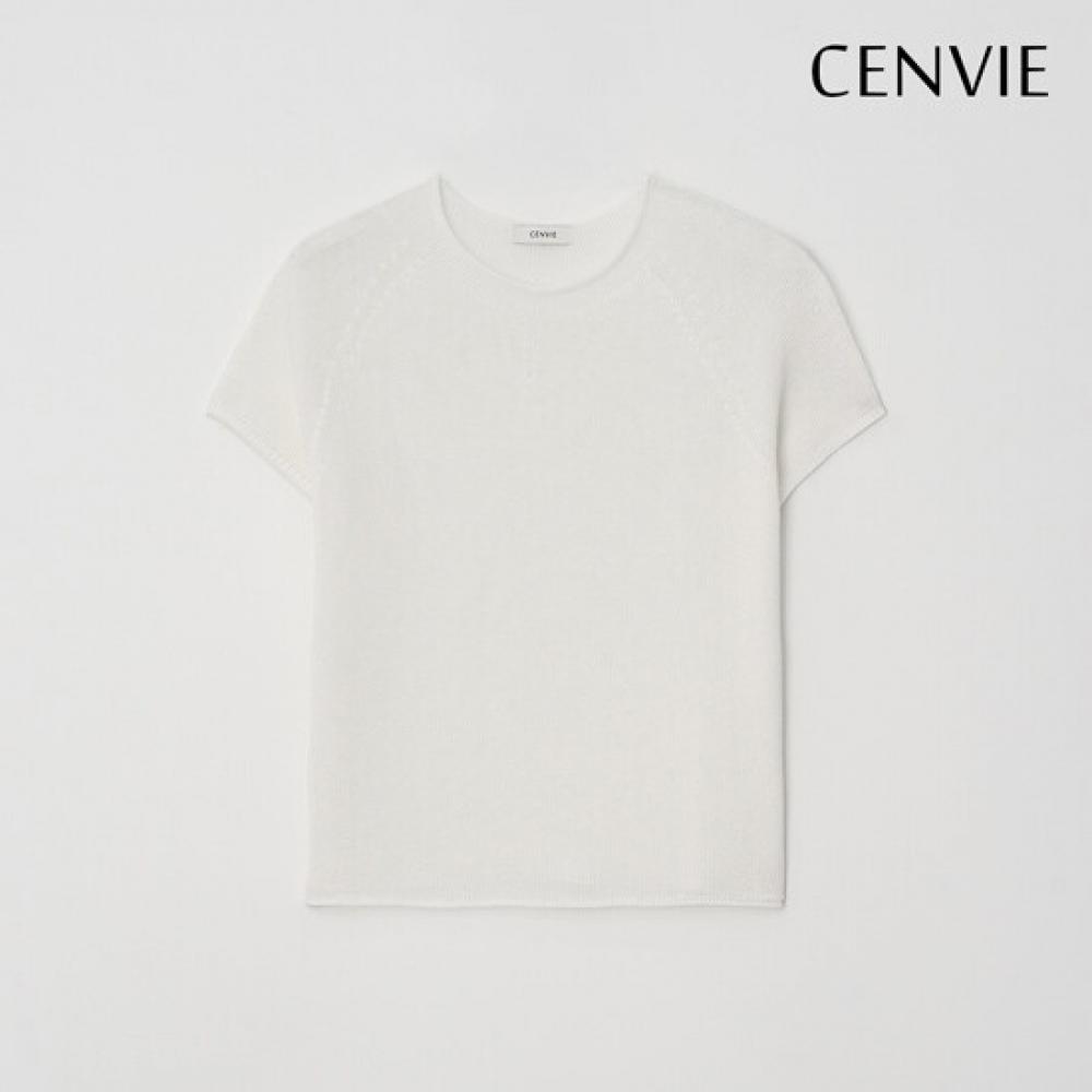 Senbi Women 3 Piece Set 26ss Summer Cloche Holgarment Round Neck Short Sleeve Kn