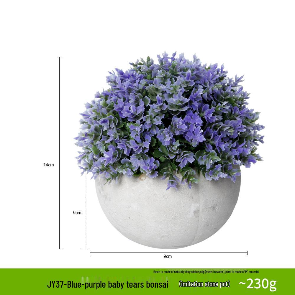 Artificial Baby's Breath Potted Flower for Wedding and Bedside Decor