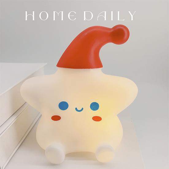 

Yousheng Night Light Creative Cartoon Star Shape Soft Lighting Warm Light Room Decor Vinyl Baby Girl Colorful Cute Lamp Birthday Gift