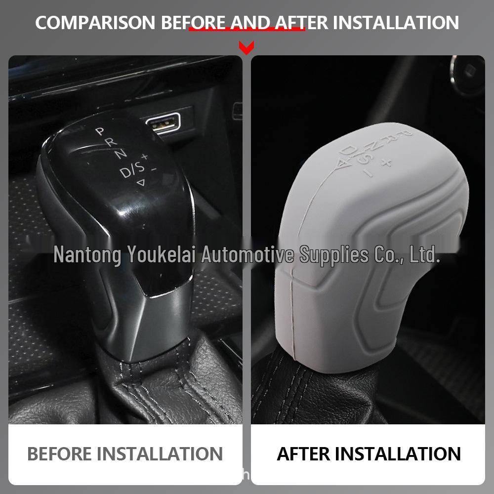 

Volkswagen Passat/Sagitar/Golf Gear Shift Knob Silicone Cover for Interior Modification чорний