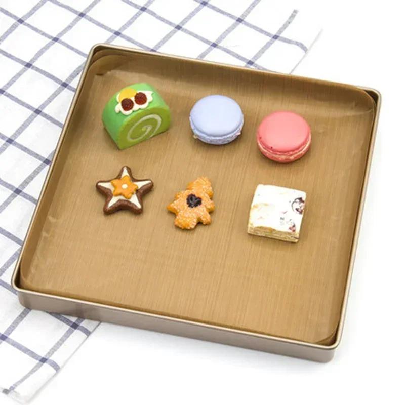 10Pcs 40*30cm Reusable Resistant Baking Sheets Non Stick Oilcloth Pad Cooking Heat Transfer Paper Multifunctional Baking Tool