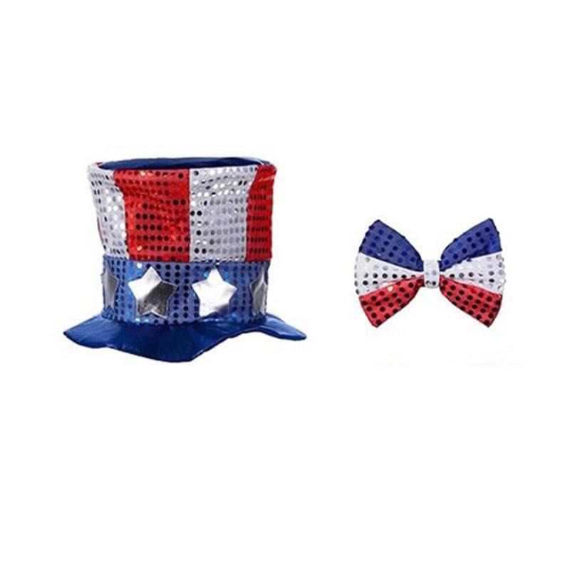 

Patriotic Independence Day Outfits American Flag Costumes Accessories 4th of July Costume for Dress Up Cosplay Party
