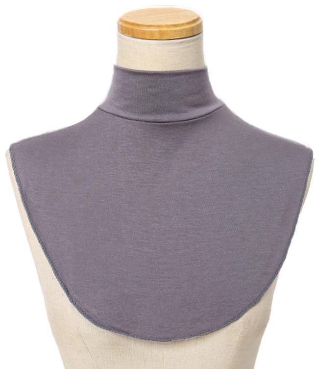 Женский однотонный высокий воротник-искусственный воротник - модал хлопок