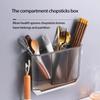 Space Saving Integrated Draining Shelf Plastic Chopstick Holder Tableware Storage Rack  Spoon