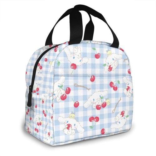 Cinnamoroll Lunch Bag, Insulated, Zippered, Compact, Portable, Insulated Lunch Bag, Soft Cooler Bag, Tote/Eco Bag, Unisex, for Commuting, School, and