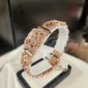 Atria Pink Rose B Flower Wide Chain Bracelet JTOBAFR0029PKF