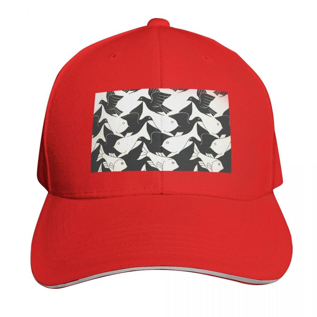 Escher  Sky And Water II  Baseball Cap Visor Custom Cap Sun Caps Hard Hat Elegant Womens Hats Unisexs