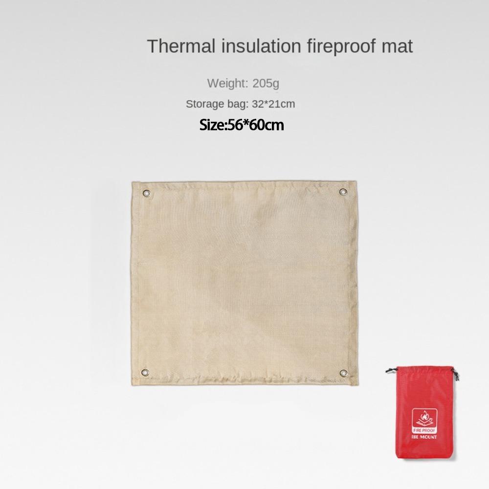 Multidimensional Outdoor Under Grill Mat Glass Coated Flame Retardant Mat Picnic