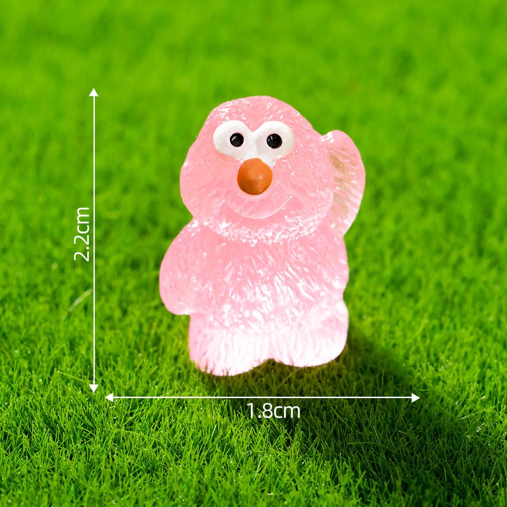 Micro Landscape Cartoon Cute Glow-in-the-dark Little Hairy Monster Adorable Diy Decoration Blind Bag Accessories Car Tabletop Ornaments
