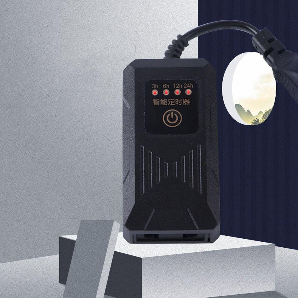 Four-speed Cycle Aquarium Timer Stable Black Generator Timing Switch Adjustable Fish Tank Timer For Aquarium Grow Light