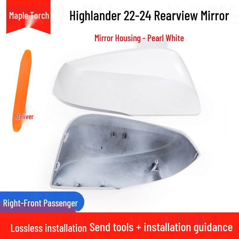 Toyota Highlander 22-24 Rearview Mirror Shell with Turn Signal Reflective Frame