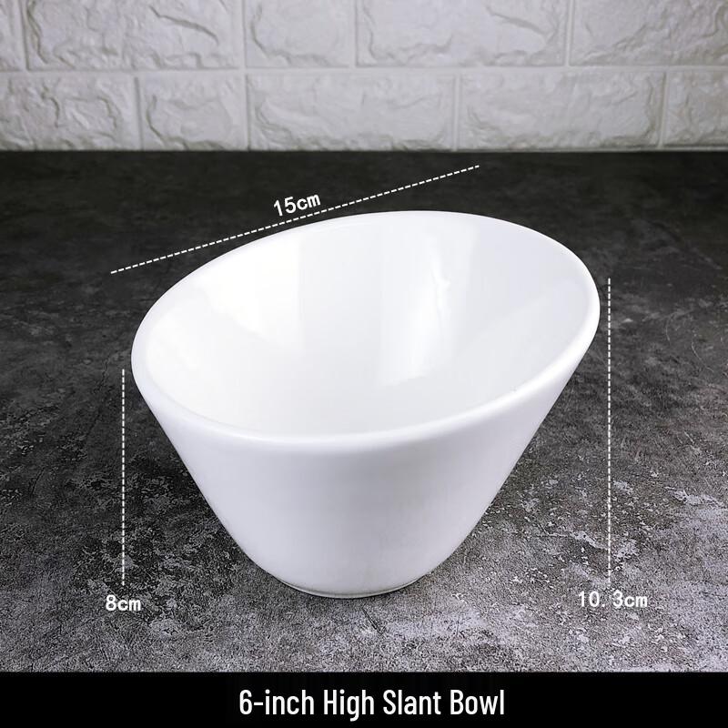 Qianxing Pure White Ceramic Multi-Purpose Bowls