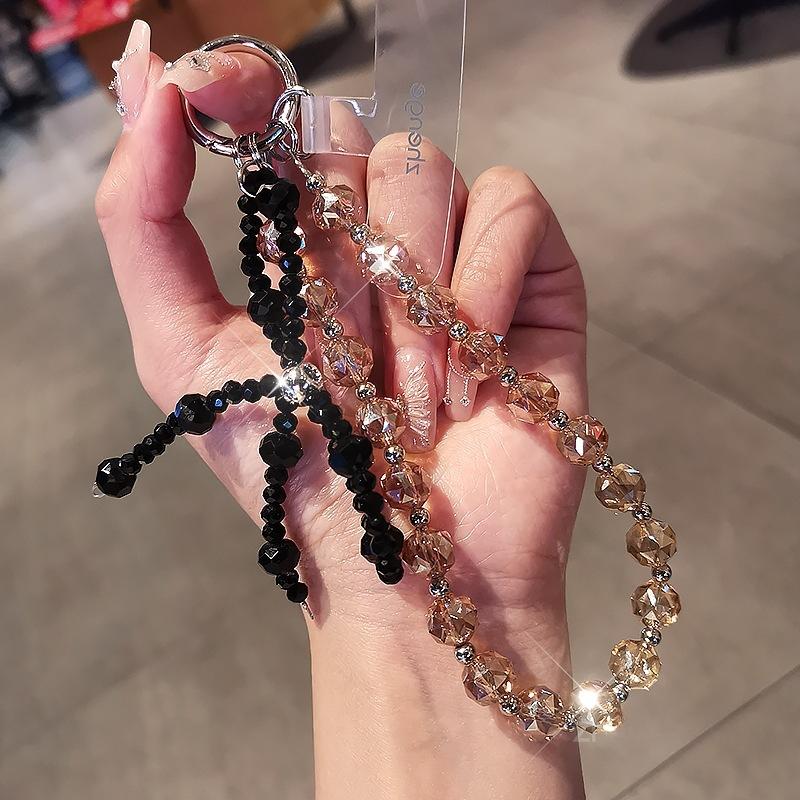 Boutique, Crystal Phone Chain, Ins Style, Luxury, Ladies, Wrist Pendant, Short Style, Phone Case Pendant, Beaded Chain