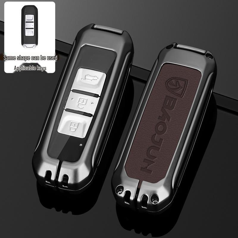 

Baojun 560/530/510/E100/730/310w/E200 Car Key Case with Buckle - Metal Shell for Men and Women