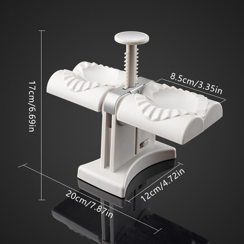 Dumpling Maker Machine Household Double Head Automatic Dumpling Mould Empanada Maker Press Potsticker Hand Pie Maker Kitchen