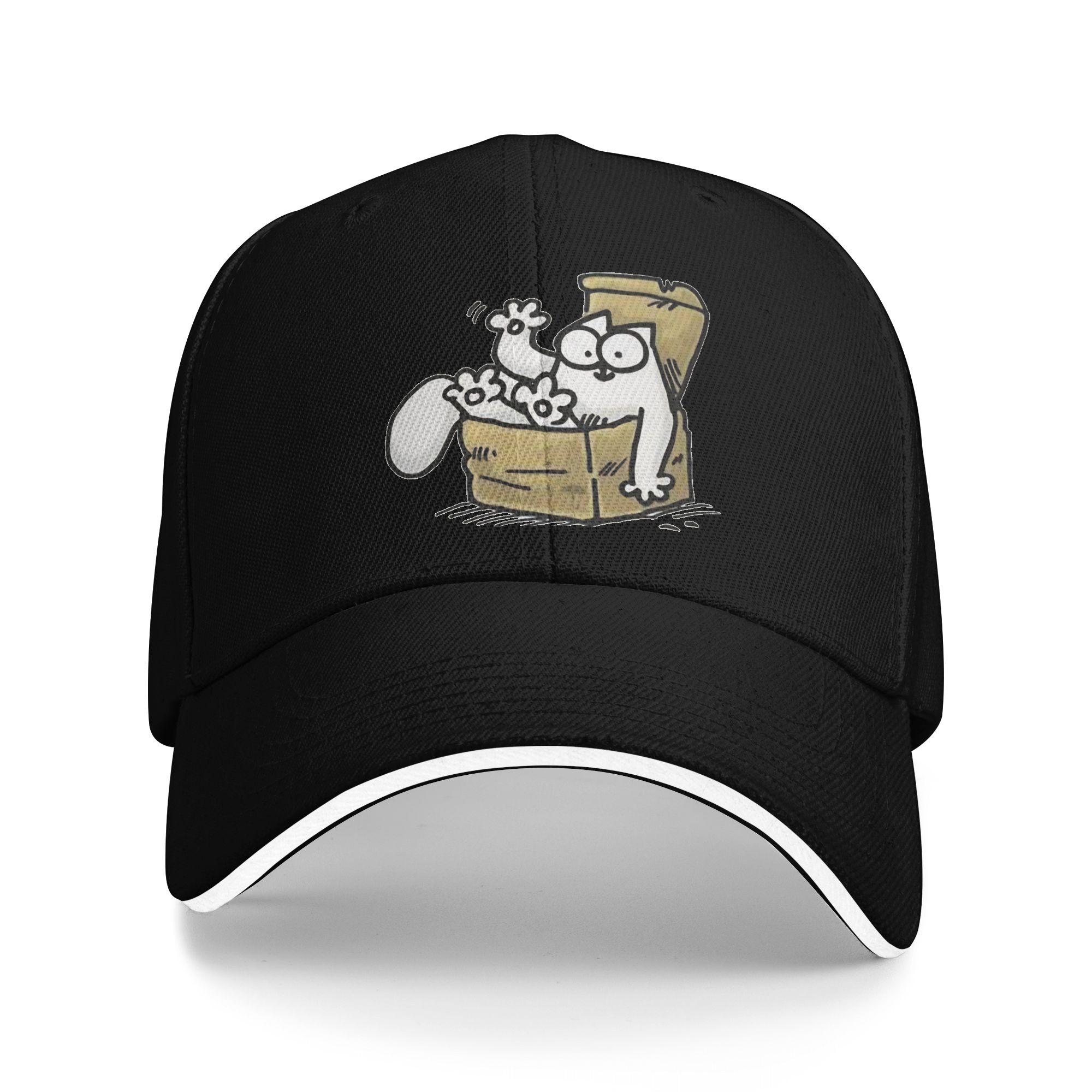 

Summer Simons Cat Baseball Cap Kpop Rock Fashion Design Sun Trucker Hat Couple Women Breathable Baseball Caps One Size чёрный