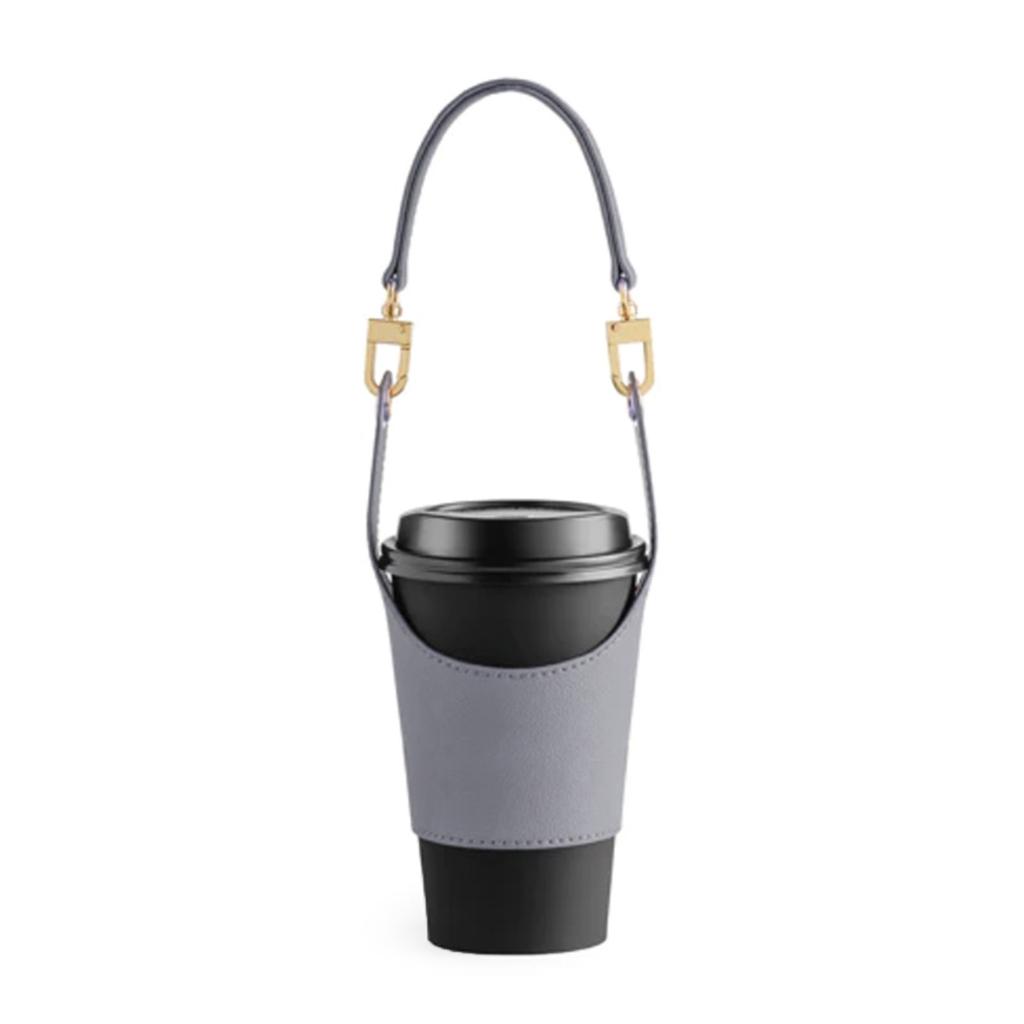 Insulated Coffee Mug Sleeve with Adjustable Strap Portable Protective Cover Cup Holder for Office Or Outdoor Use