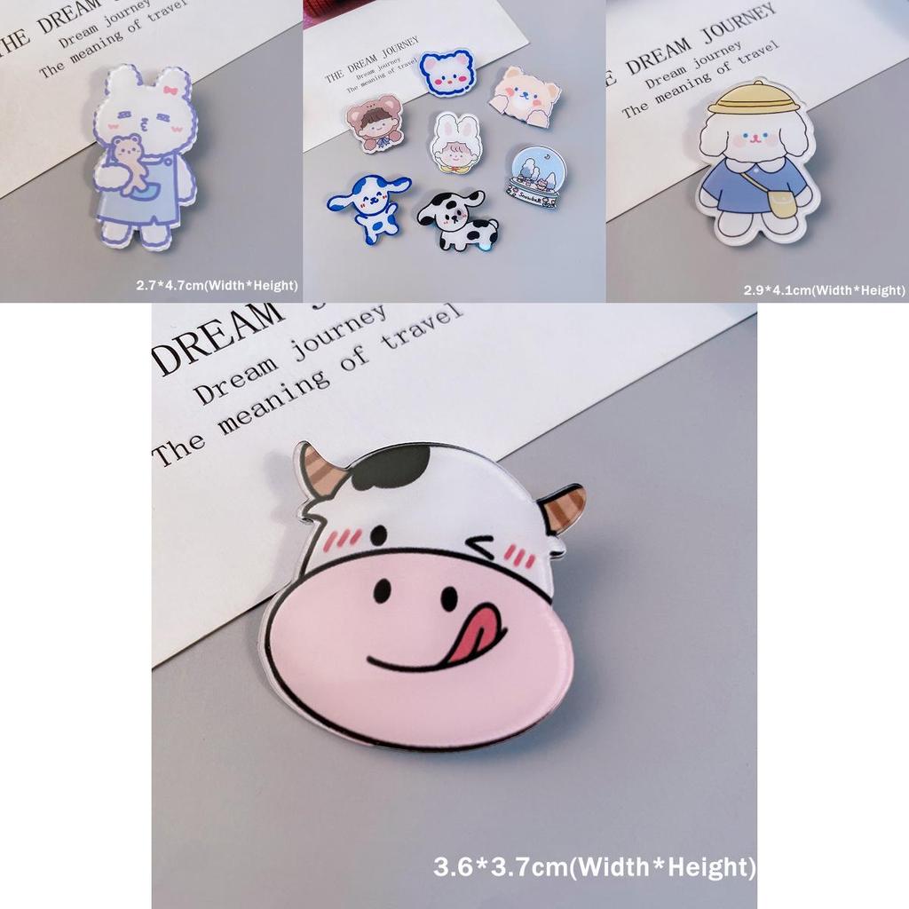 Delightful Cartoon Animal Brooches For Backpacks Jeans And T-shirt Decor