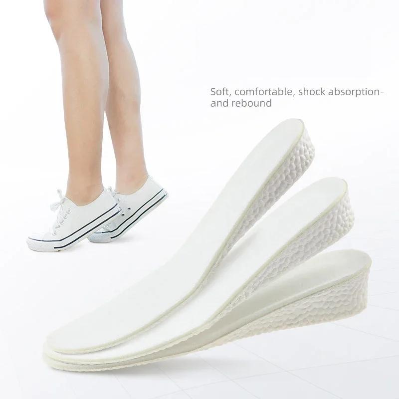 Boost Shock Absorption Sports Shoes Insole for Feet Height Increase Insoles Men Women 1.5cm/2.5cm/3.5cm Growing Shoe Pads 1Pair