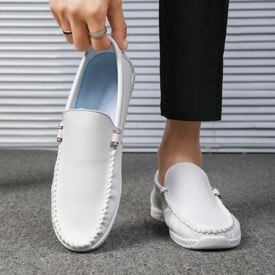 Męskie buty skórzane casual Nowy nabytek Pasujące do wszystkiego Męskie stylowe mokasyny Luksusowa marka Męskie buty wsuwane Skórzane buty do chodzenia na zewnątrz