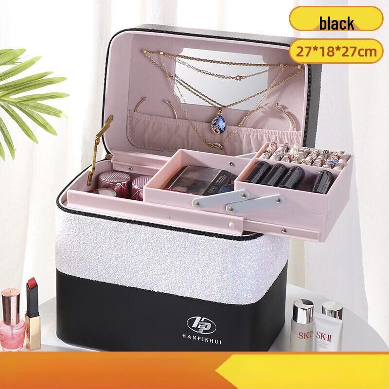 

MDNG Portable Color-Block Cosmetic & Nail Art Organizer