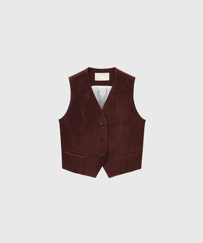 Kwinseulaebis Luxe Velveteen Tailored Vest