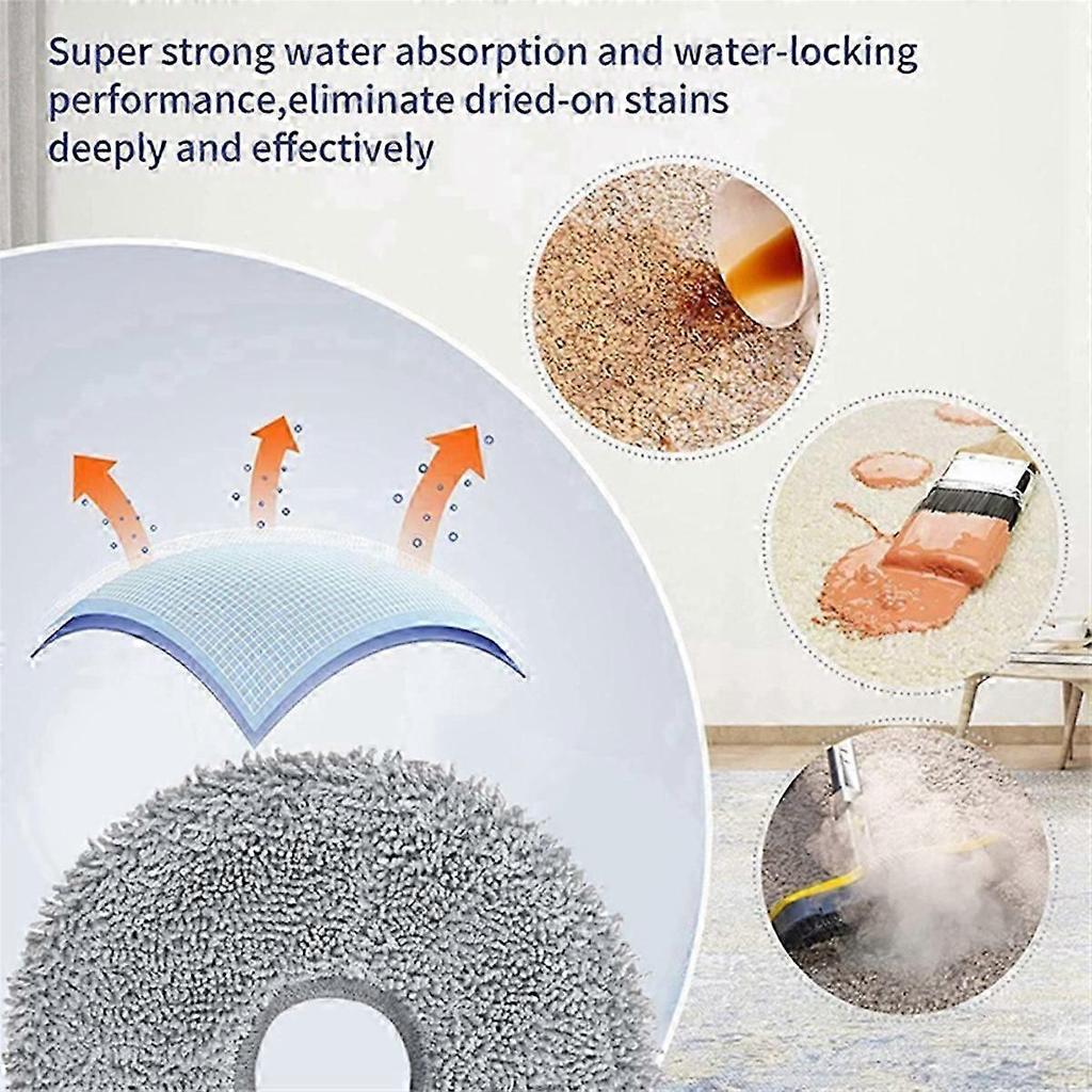 16Pcs Mop Cloth for X30 / X30 Pro Robot Vacuums Spare Parts Accessories