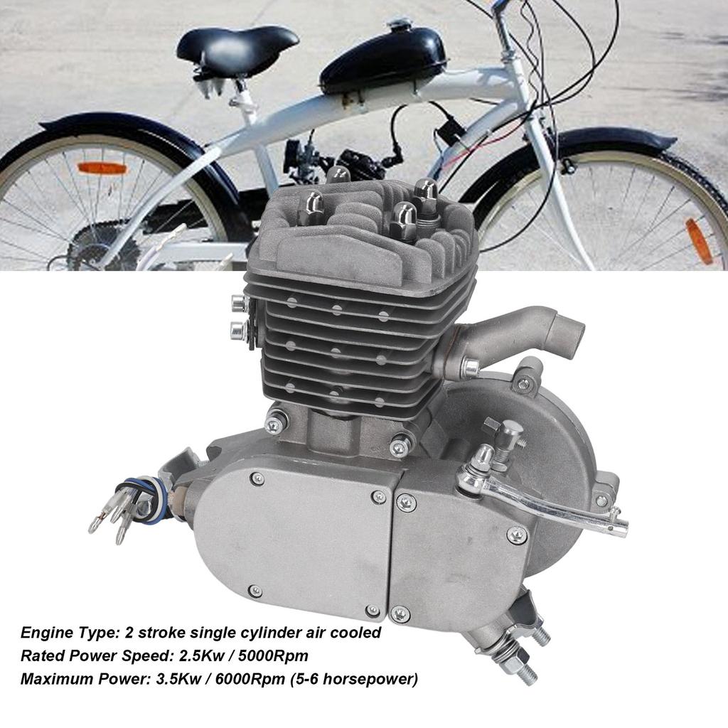 2-Takt-Motor mit 80 CC, motorisierter Fahrradmotor, luftgekühlter Einzylinder-Benzinmotor für den Fahrradumbau