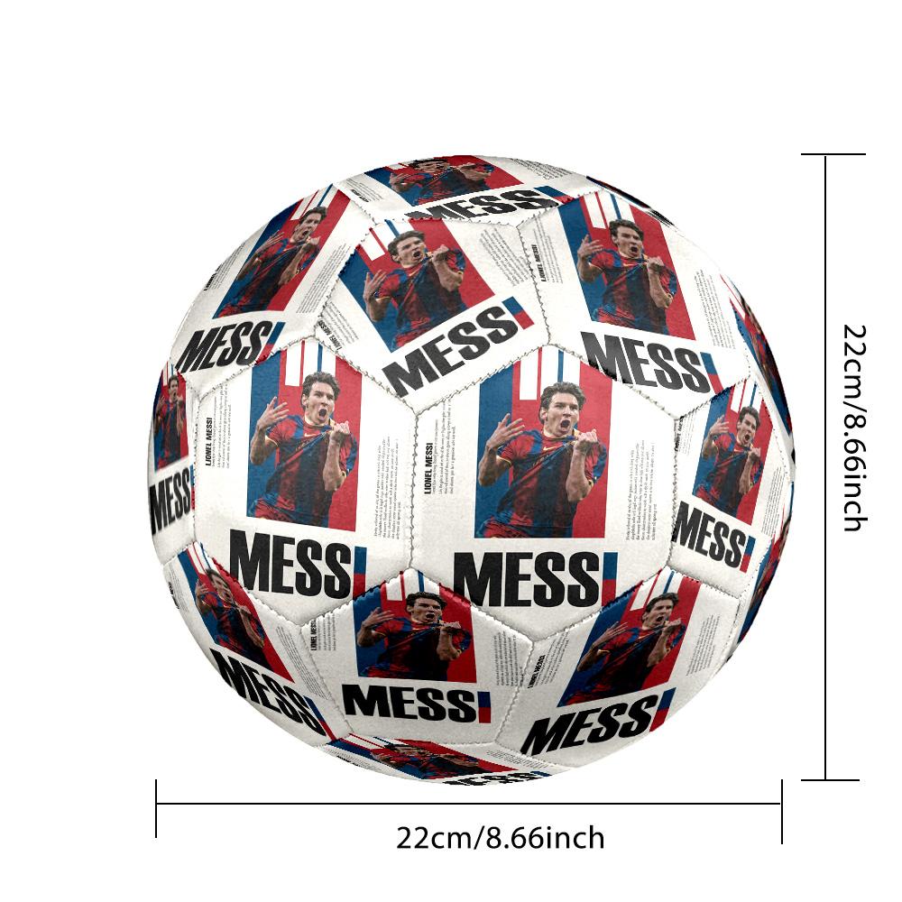 Messi 10 Number Football Jersey Prints Size 5 Football Machine Sewn Indooroutdoor Universal Football Perfect Gift For Sports Enthusiasts