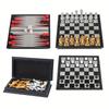 Magnetic Pieces Mini Chess Set Folded Design Folding Chess Portable Chess  Adult Players