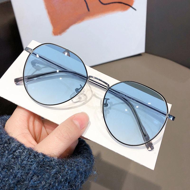 Ultralight Korean-Style Prescription Glasses for Women - Anti-Blue Light, Trendy & Protective Myopia Discoloration Lenses