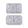 Instrument Note Quicksand Silicone Mold Resin Shaker Mold DIY Pendant Keychain Jewelry Making Tools DIY Craft Supplies