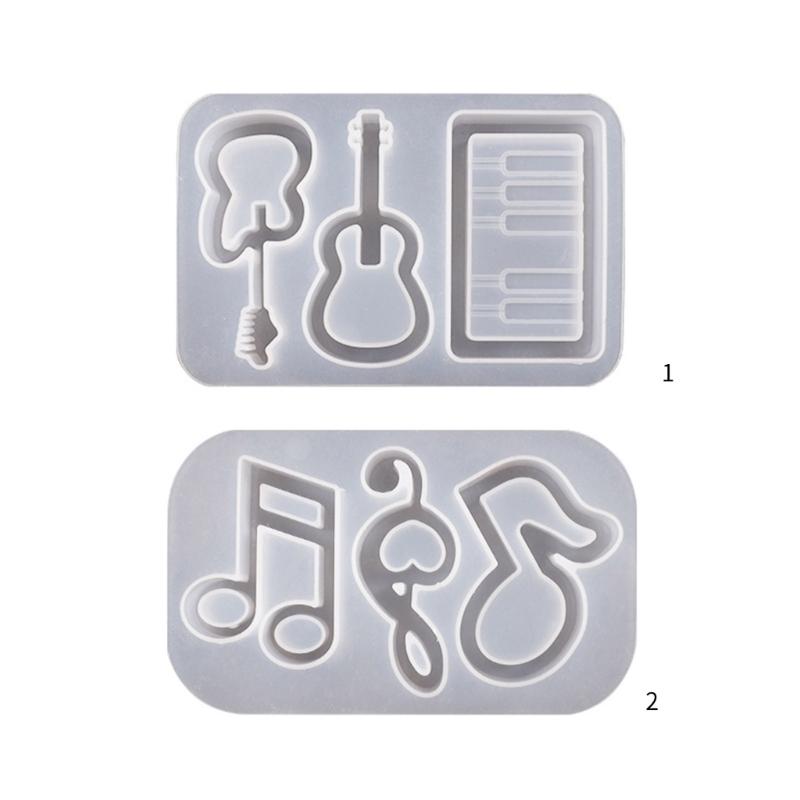 Instrument Note Quicksand Silicone Mold Resin Shaker Mold DIY Pendant Keychain Jewelry Making Tools DIY Craft Supplies