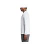 Nike Solid Color Logo Print Crew Neck Long Sleeve T-Shirt Men Tops White 718838-100