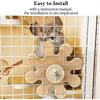 Chinchilla Wooden Rotating Chew Toy Teeth Health Interactive Spinner Hanging Cage Accessory 6.3In Squirrel Hamster Molar Toy Fun