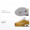 Shox R4 GS Metallic Gold Kids Sneakers White CW2626-700