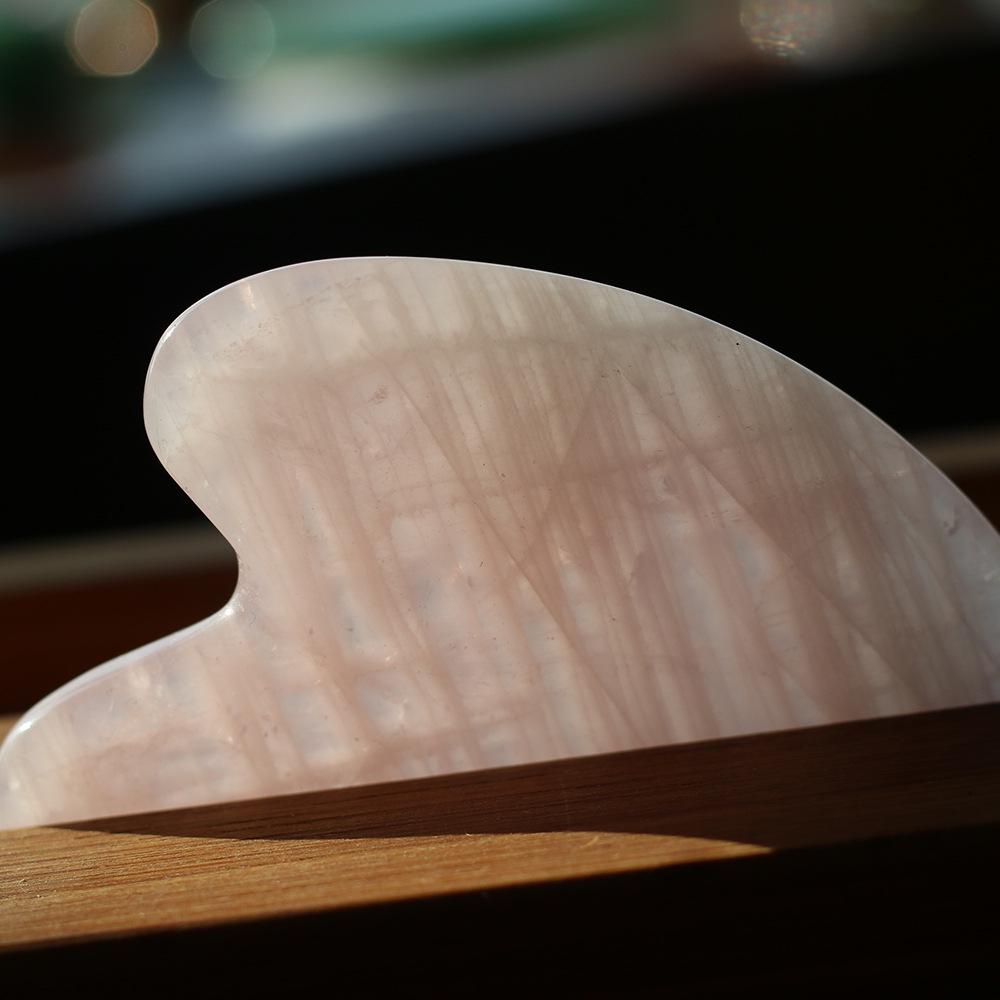 Heart-Shaped Rose Quartz Jade Facial Scraping Board