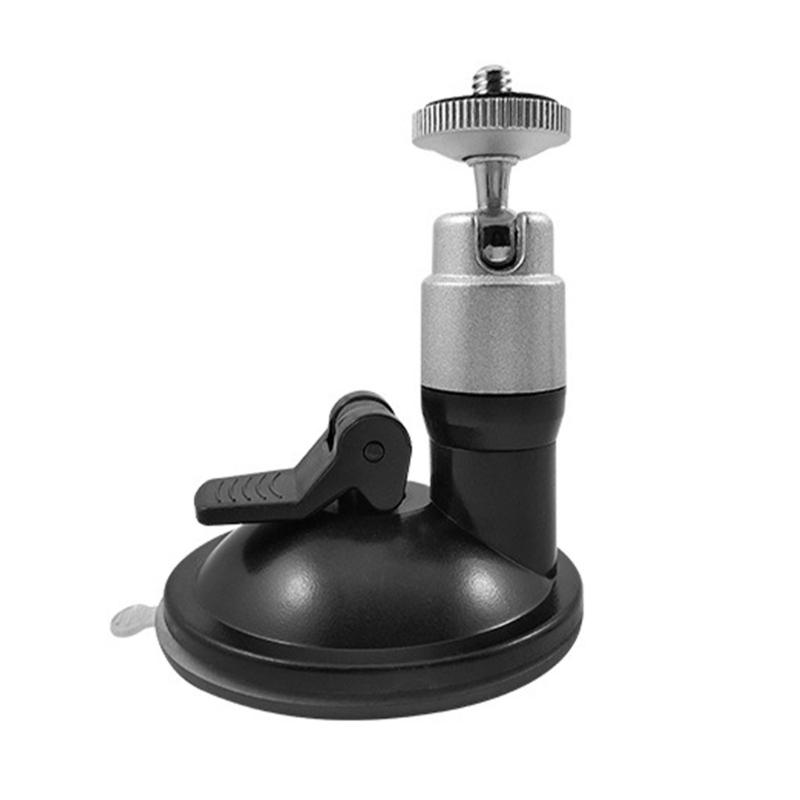 Universal Car Suction Cup Mount with 1/4 Inch Screw Upgrades for Action Cameras secure fitting on Windshield & window 